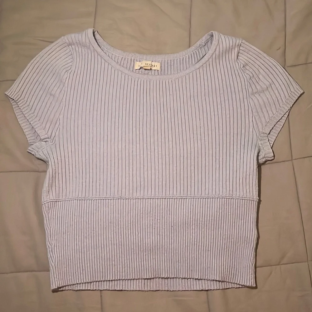 Pacsun light blue LA hearts Sweater Tee - Picture 1 of 3